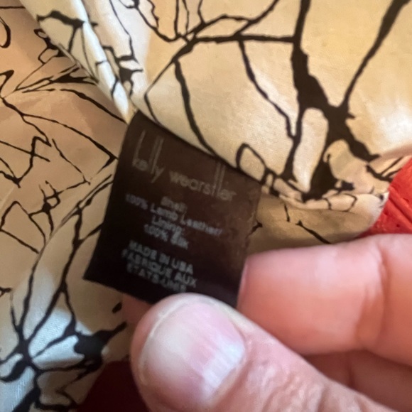 kelly wearstler leather pink vest. - Picture 2 of 4